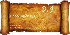 Dobó Gyöngyi névjegykártya
